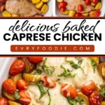 Baked Caprese Chicken - EVRYFOODIE