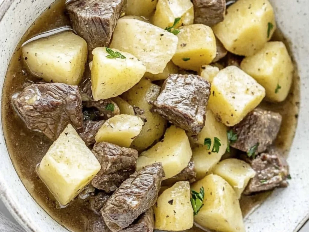 Beef Bites and Potatoes - EVRYFOODIE