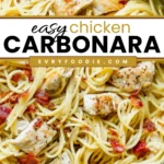 Chicken Carbonara - EVRYFOODIE