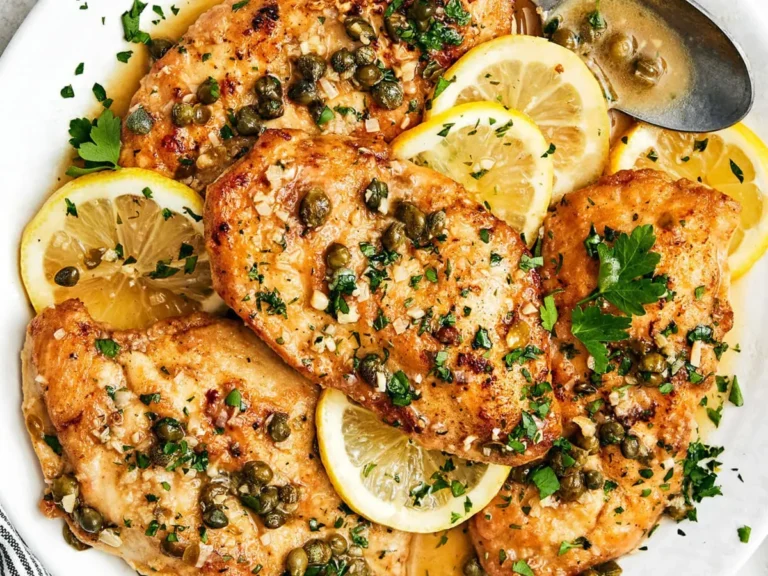 Chicken Piccata - EVRYFOODIE