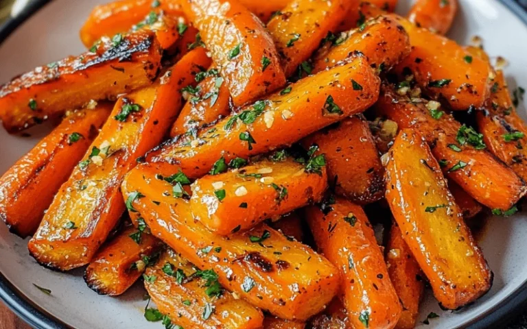 Garlic Butter Roasted Carrots - EVRYFOODIE