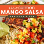 Salmon with Mango Salsa - EVRYFOODIE