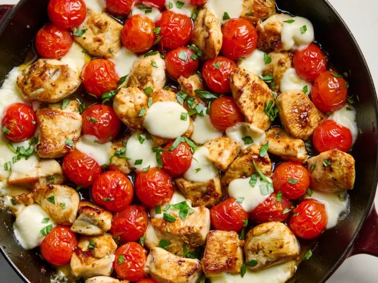 Caprese Chicken Bites - EVRYFOODIE